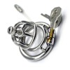 FAAK Chastity Cage 01 w Catheter 45mm - Silver