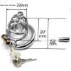 FAAK Chastity Cage 01 w Catheter 45mm - Silver