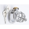 FAAK Chastity Cage 01 w Catheter 45mm - Silver