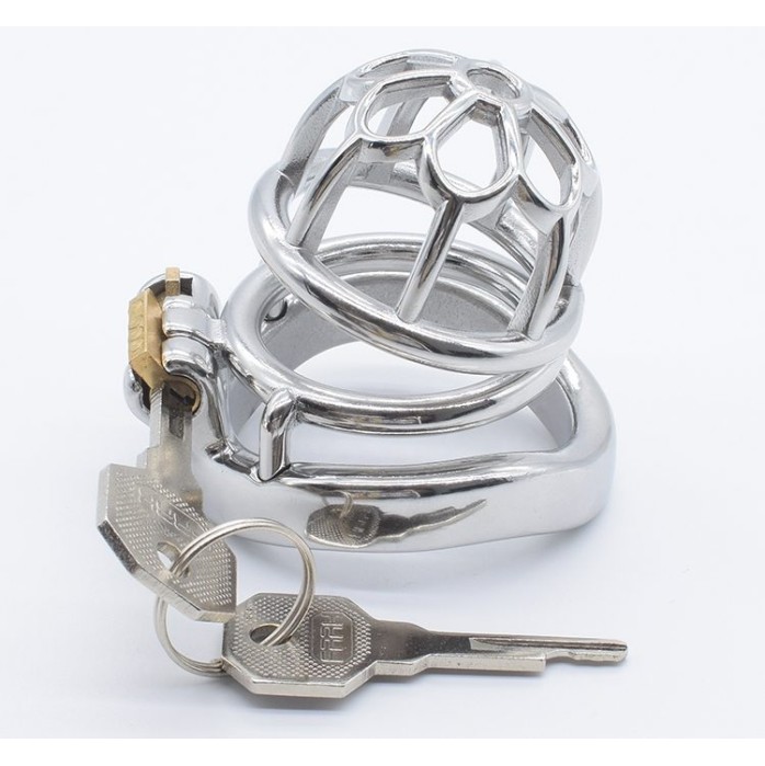 FAAK Chastity Cage 01 w Catheter 45mm - Silver