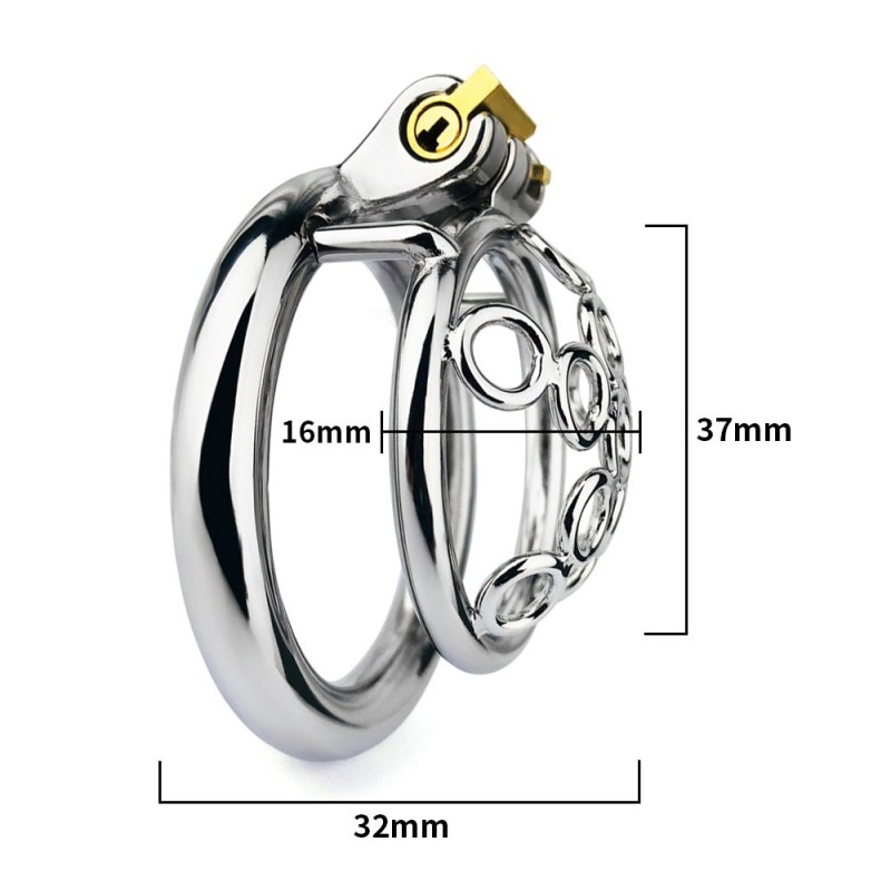 FAAK Chastity Cage 170 45mm - Silver