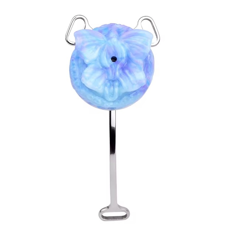 FAAK Sissy Chasity Belt w Butterfly - Ice Dragon