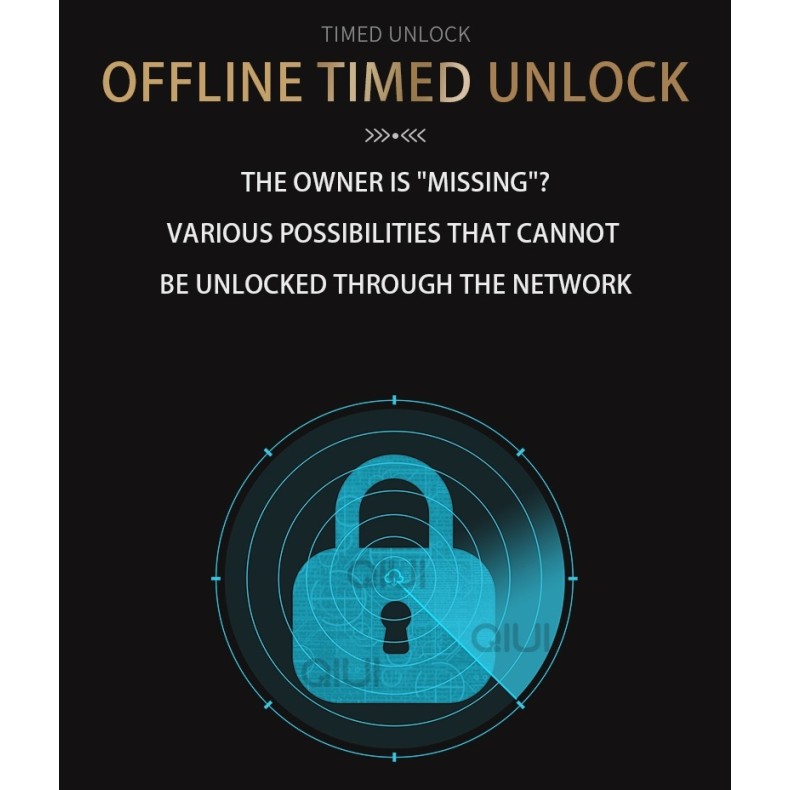 QIUI APP Controlled Chastity Device M - Black