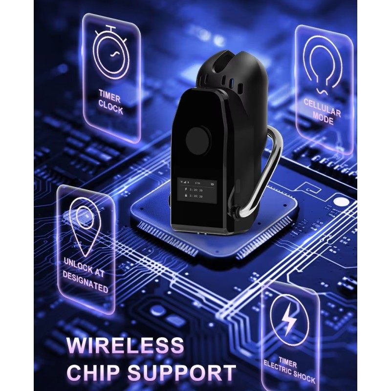 QIUI 3.0 App-Control Chastity Device S - Black