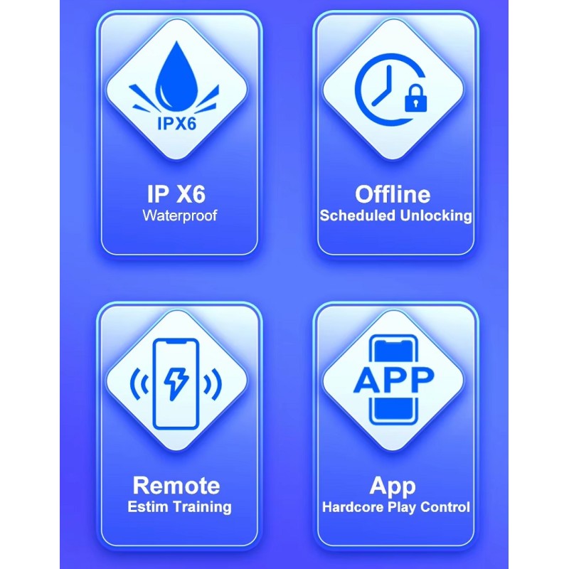 QIUI 3.0 App-Control Chastity Device S - Black