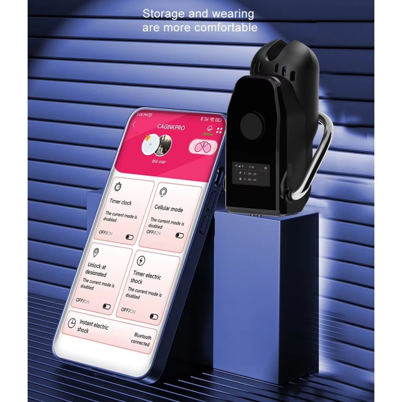 QIUI 3.0 App-Control Chastity Device S - Black