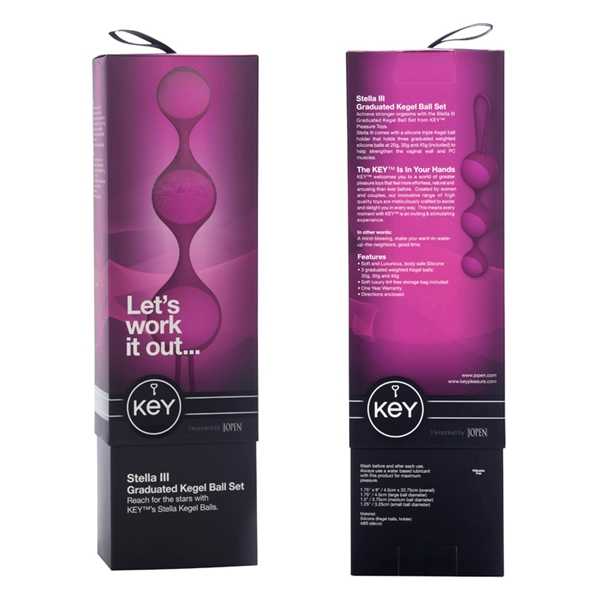 Key Stella III Kegel Exercise Balls - Pink
