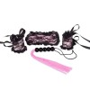 S&M Lace Cuffs/Mask And Flogger Set
