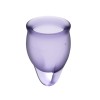 Satisfyer Feel Confident Menstrual Cup - Dark Blue