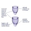 Satisfyer Feel Confident Menstrual Cup - Dark Blue
