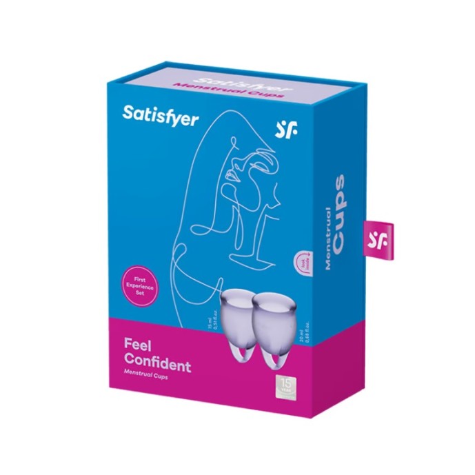 Satisfyer Feel Confident Menstrual Cup - Dark Blue