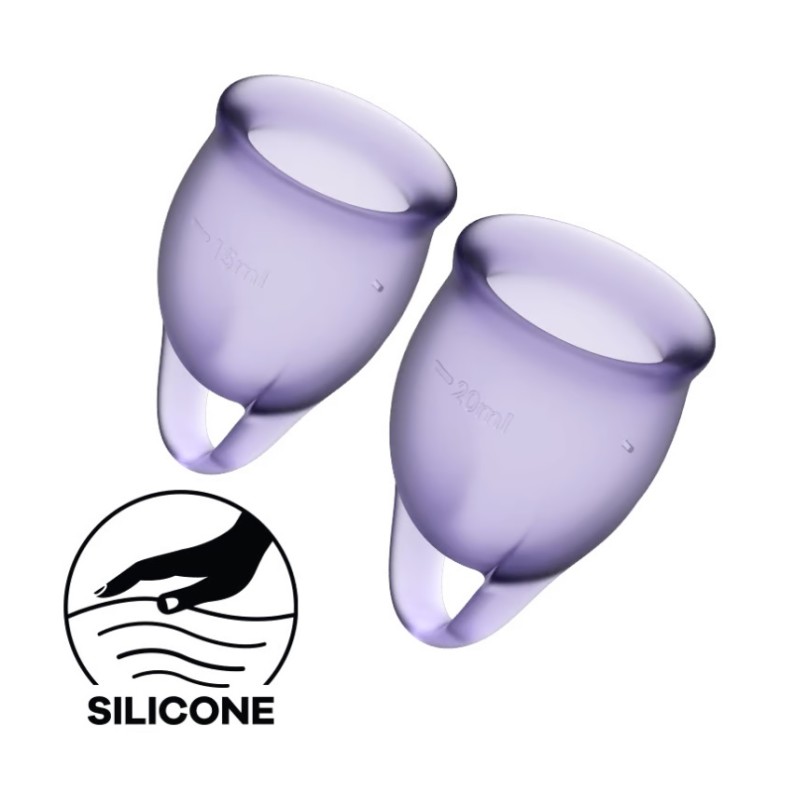 Satisfyer Feel Confident Menstrual Cup - Dark Blue