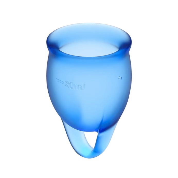 Satisfyer Feel Confident Menstrual Cup - Dark Blue