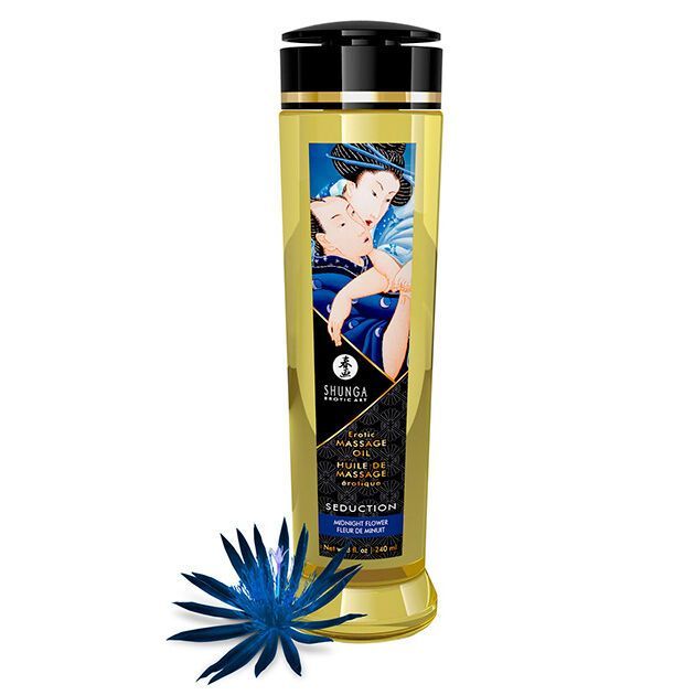 Shunga Seduction Massage Oil Midnight Flower - 240ml