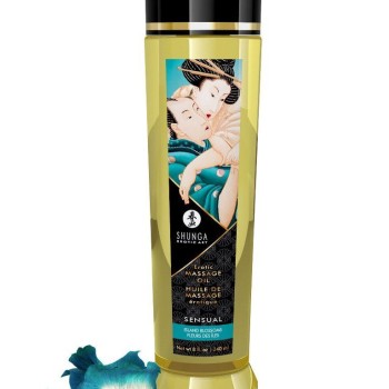 Shunga Sensual Massage Oil Island Blossoms - 240ml