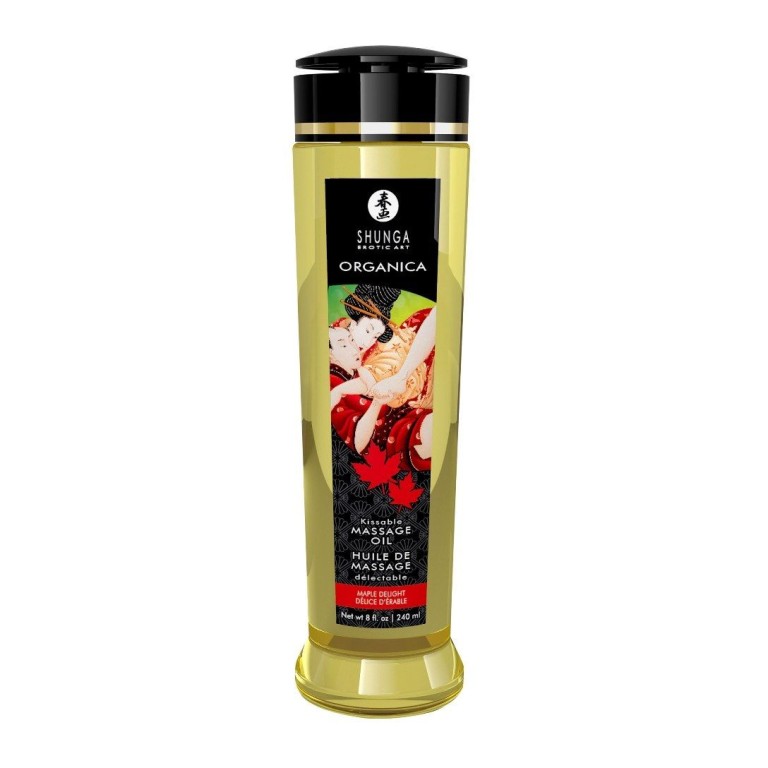 Shunga Organica Kissable Massage Oil Maple Delight - 240ml