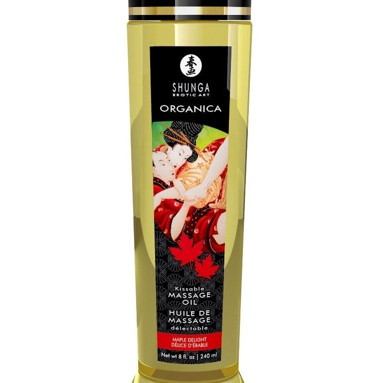 Shunga Organica Kissable Massage Oil Maple Delight - 240ml