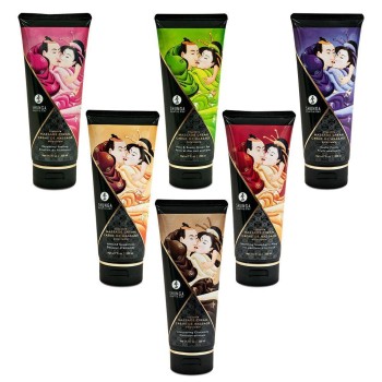 Shunga Kissable Massage Cream Pear and Exotic Green Tea - 200ml