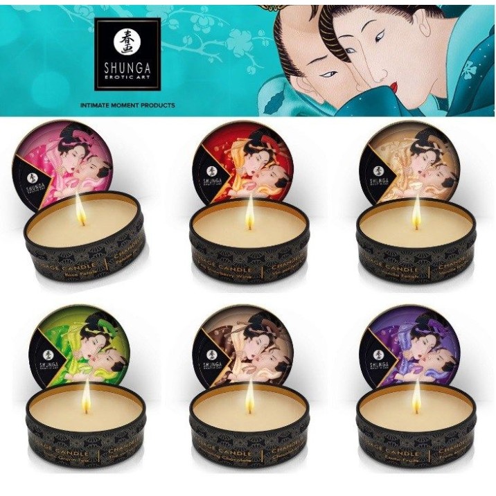 Shunga Libido Massage Candle Exotic Fruits - 30ml