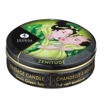 Shunga Zenitude Massage Candle Exotic Green Tea - 30ml