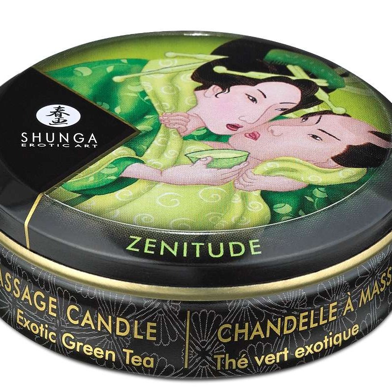 Shunga Zenitude Massage Candle Exotic Green Tea - 30ml