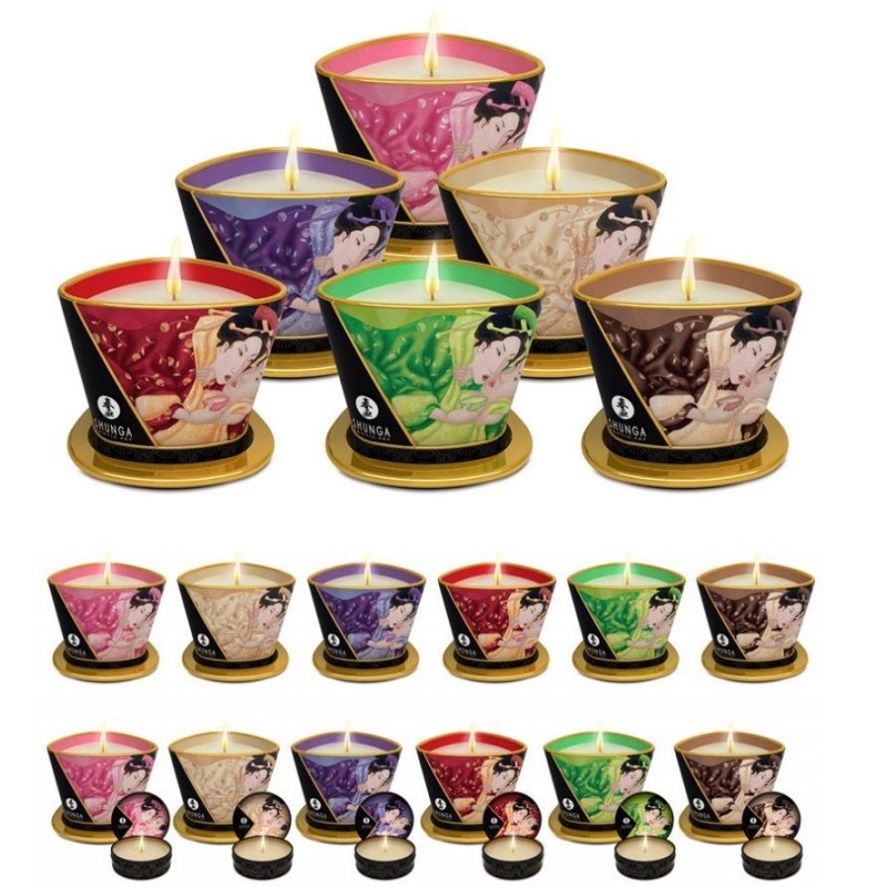 Shunga Zenitude Massage Candle Exotic Green Tea - 30ml