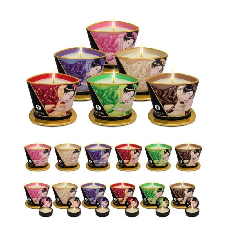 Shunga Zenitude Massage Candle Exotic Green Tea - 30ml