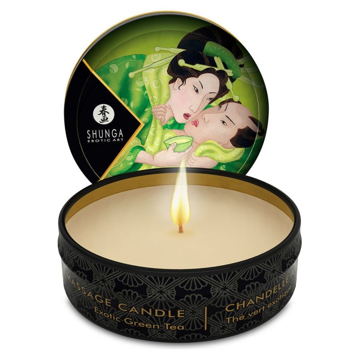 Shunga Zenitude Massage Candle Exotic Green Tea - 30ml