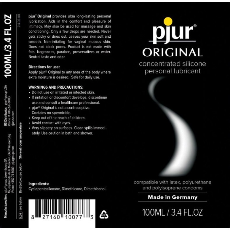 Pjur Original Silicone Glide - 100ml