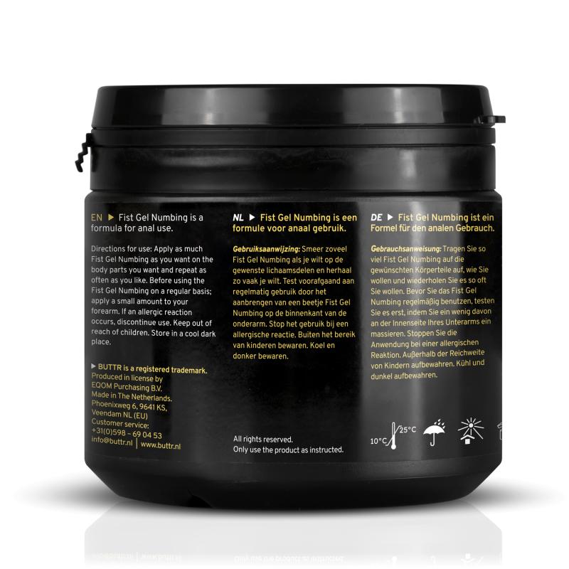 BUTTR Numbing Fisting Gel - 500ml