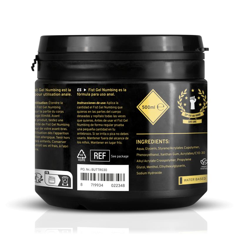 BUTTR Numbing Fisting Gel - 500ml