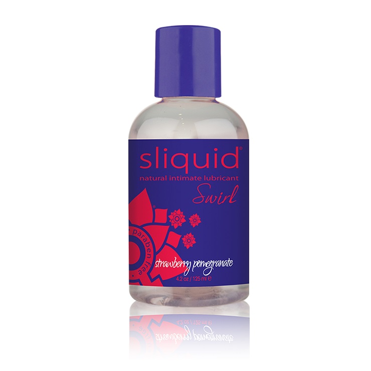 Sliquid Naturals Swirl Straw Pomegranate - 125ml