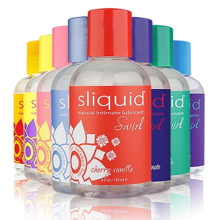 Sliquid Naturals Swirl Straw Pomegranate - 125ml