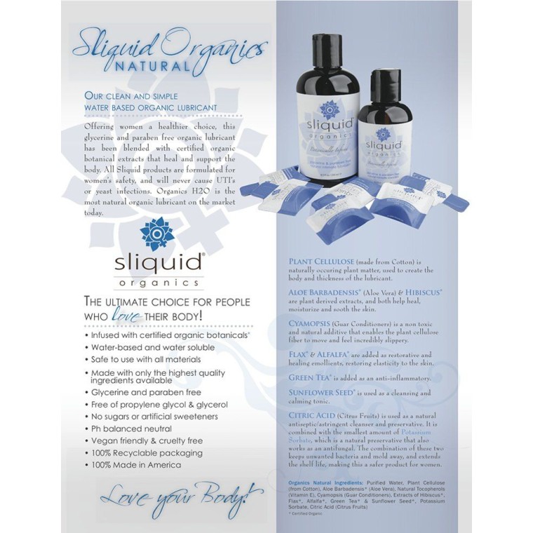 Sliquid Organics Natural - 125ml