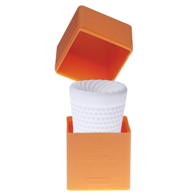Genmu G-Screw Capsule Masturbator - Orange
