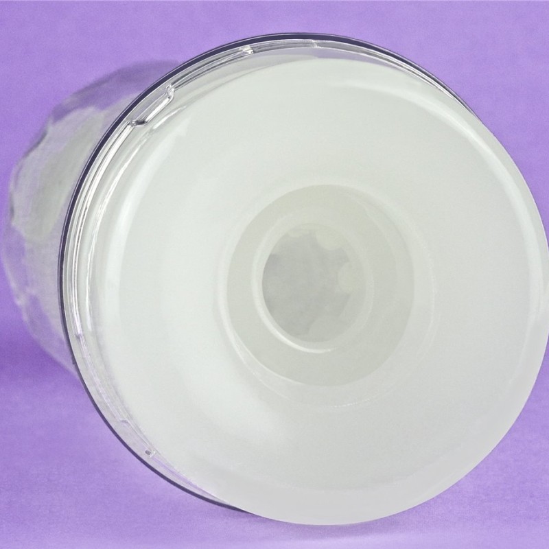 Lovetoy Lumino Play Ribbed Masturbator - Clear