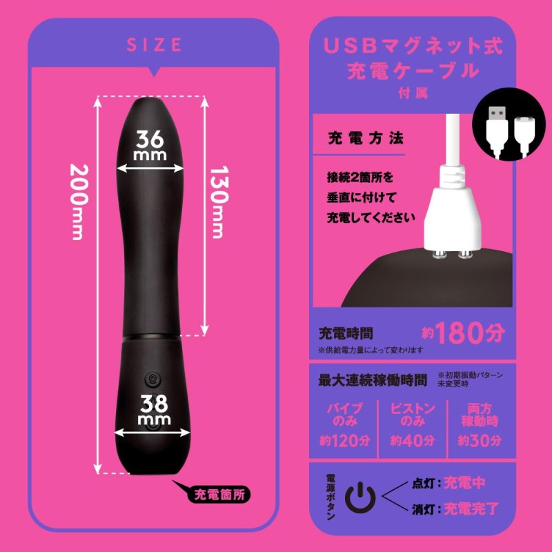 Pepee Camera Linear Piston Vibe 90 - Black