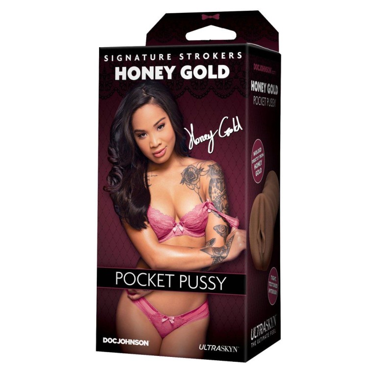 Doc Johnson Honey Gold Pocket Pussy - Caramel