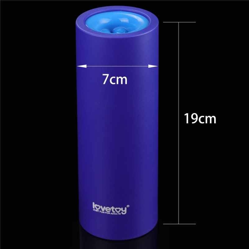 Lovetoy O-Sensual Discreet Blow Job Stroker - Blue