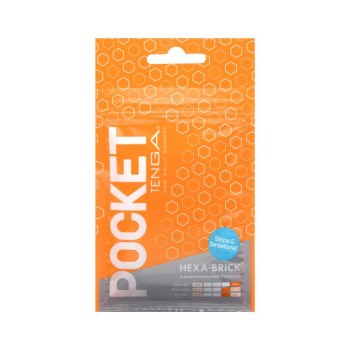 Tenga Pocket Block Hexa-Brick - Orange