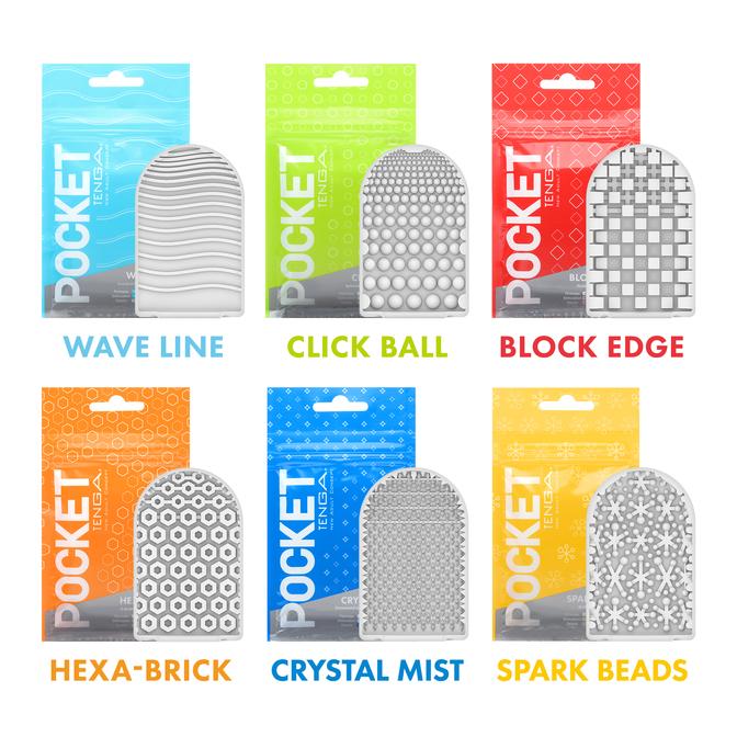 Tenga Pocket Wave Line - Aqua