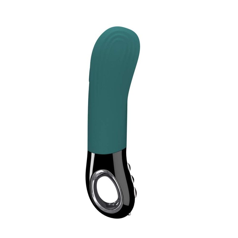 Fun Factory Manta Vibrating Stroker - Sea Blue/Black