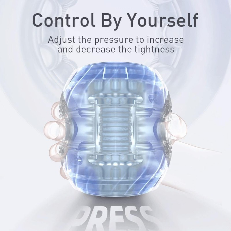 Drywell Tron Vibro Masturbator - White