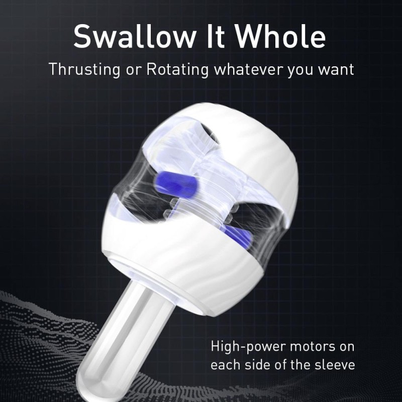 Drywell Tron Vibro Masturbator - White