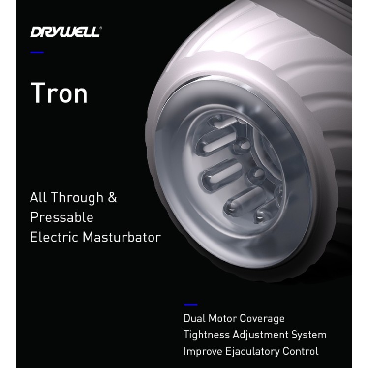 Drywell Tron Vibro Masturbator - White