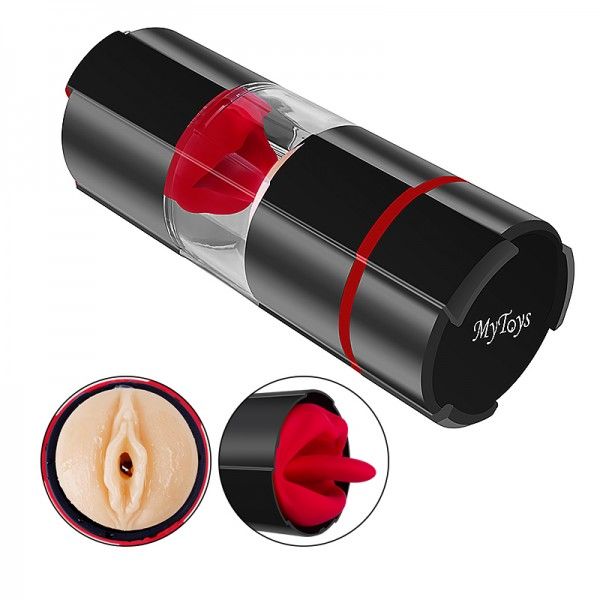 MyToys FrenchKiss Masturbator w/Tongue - Black