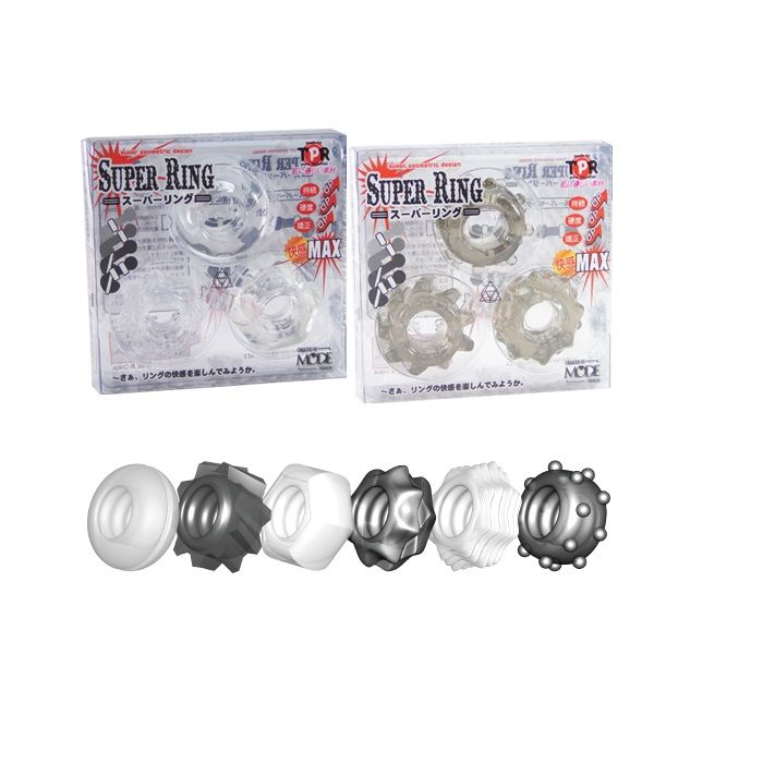 Mode Design Super Cock Ring Starshape - Smoke