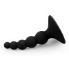 Lovetoy Lure Me Beaded Anal Plug - Black