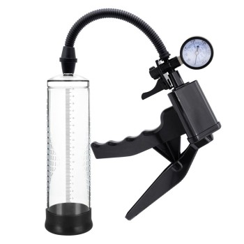 Canwin Pistol Penis Pump Gauge w/Cock Ring