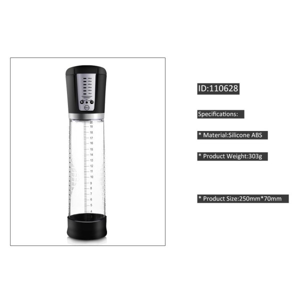 Canwin Penis Pump 250x70mm Rechargeable